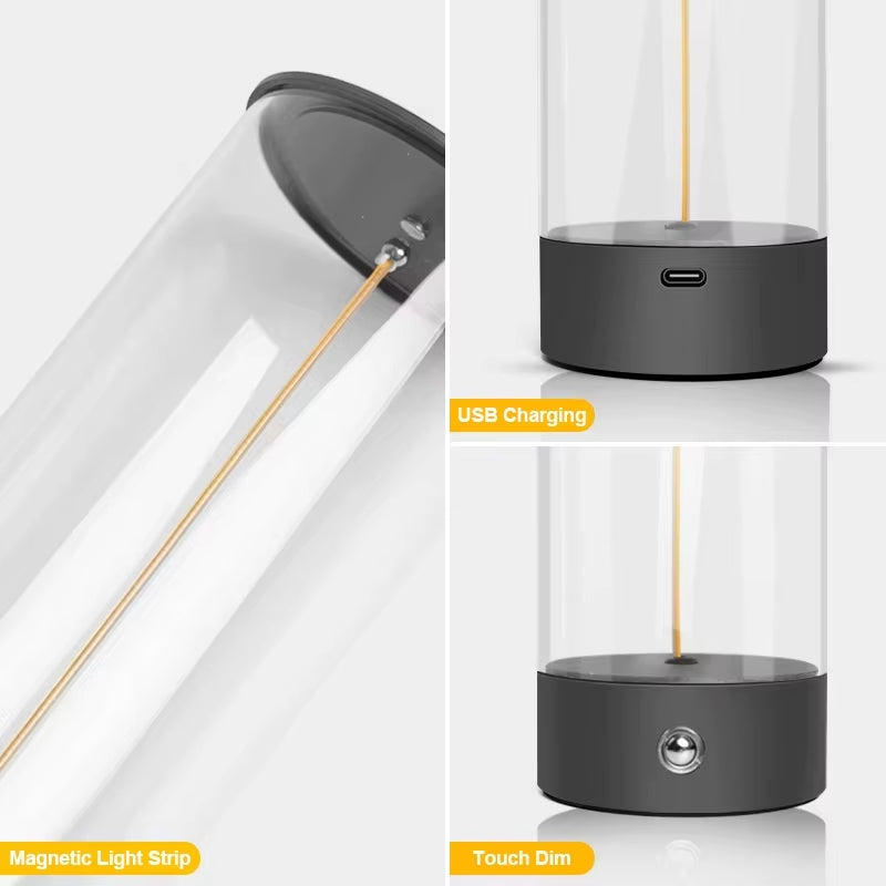 Lámpara LED Recargable de Mesa | Inalámbrica, con Base Magnética y Control Táctil 3 Niveles