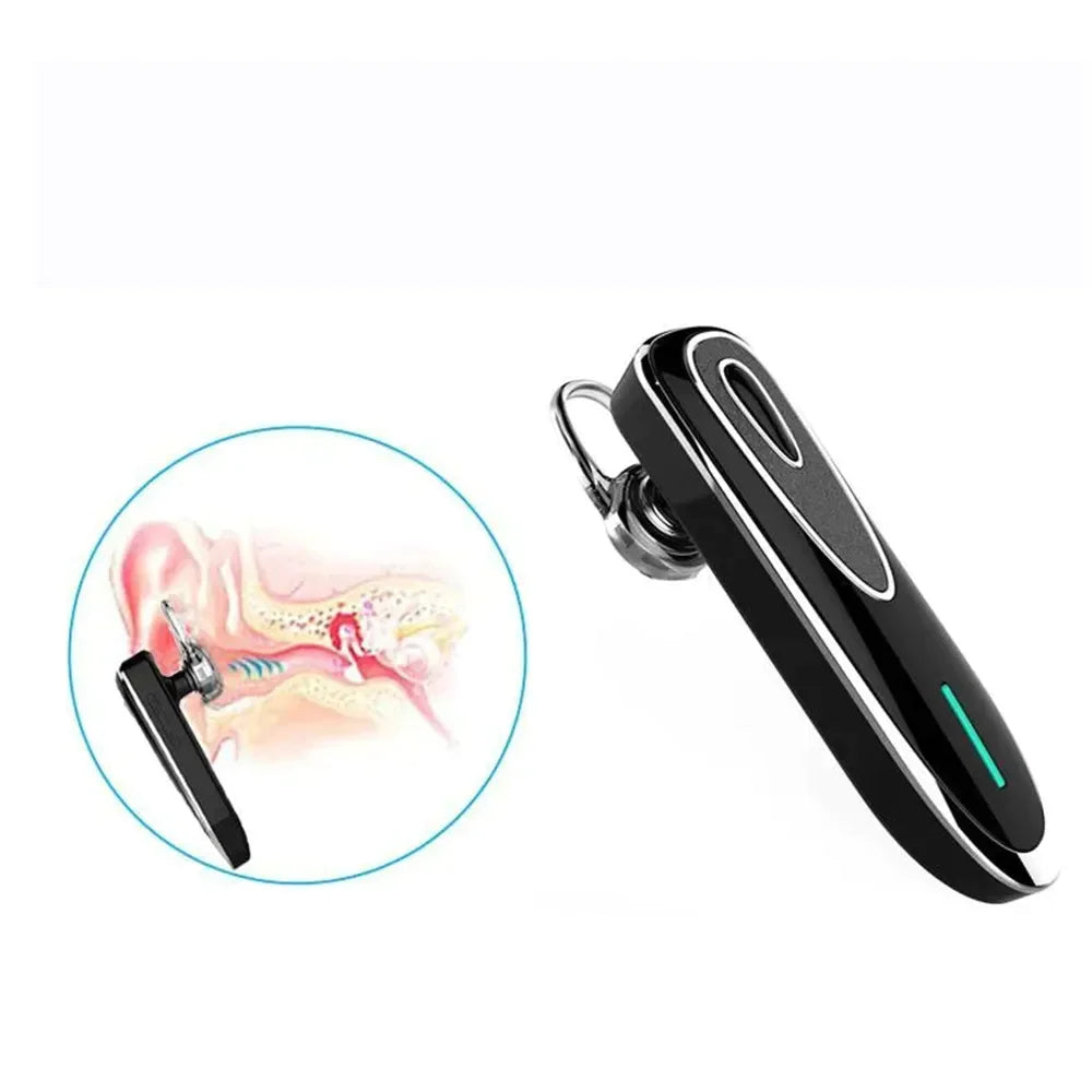 Bluetooth Handsfree Earpiece for Driving – Wireless Headset with Microphone