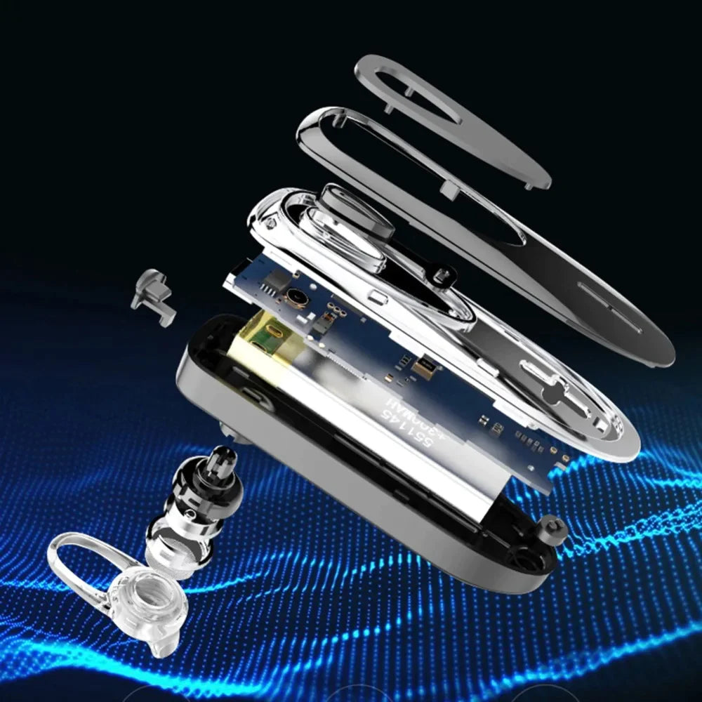Bluetooth Handsfree Earpiece for Driving – Wireless Headset with Microphone