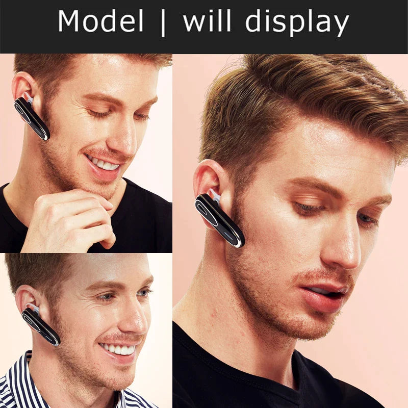 Bluetooth Handsfree Earpiece for Driving – Wireless Headset with Microphone