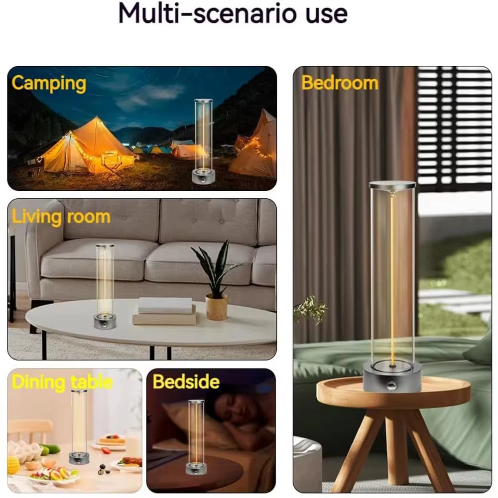 Lámpara LED Recargable de Mesa | Inalámbrica, con Base Magnética y Control Táctil 3 Niveles